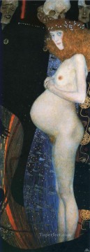 ヌード Painting - グスタフ・クリムトの印象派ヌードを希望します